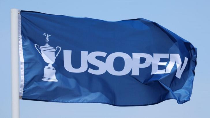 US Open 2023 flag at Los Angels Country Club